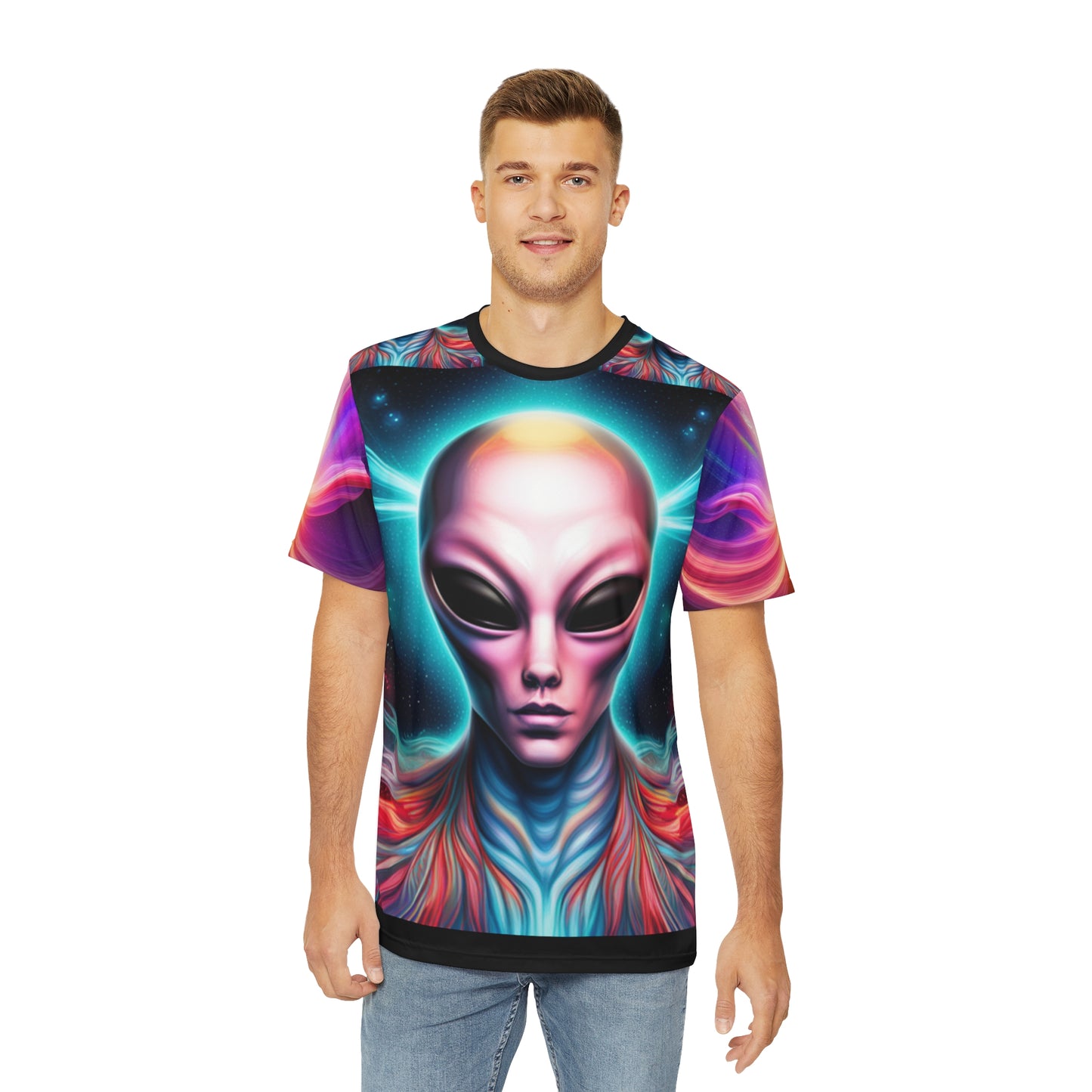 Trippy Alien Red and Blue